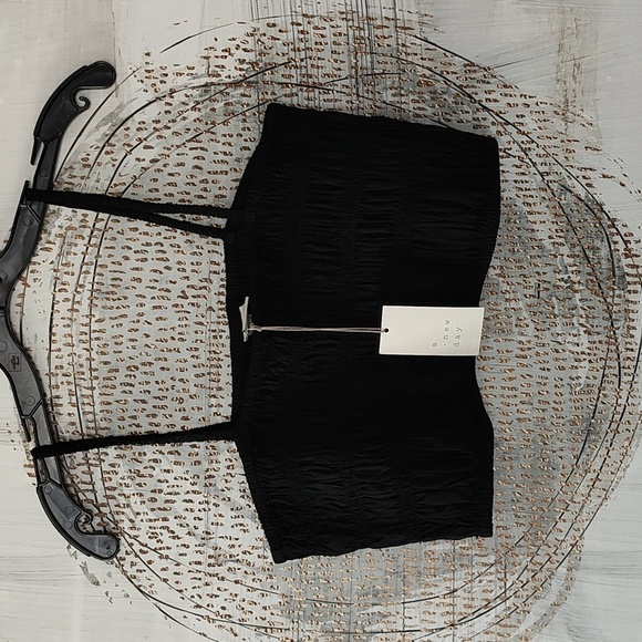 New A New Day Smocked Crop Top Size L - Picture 4 of 8